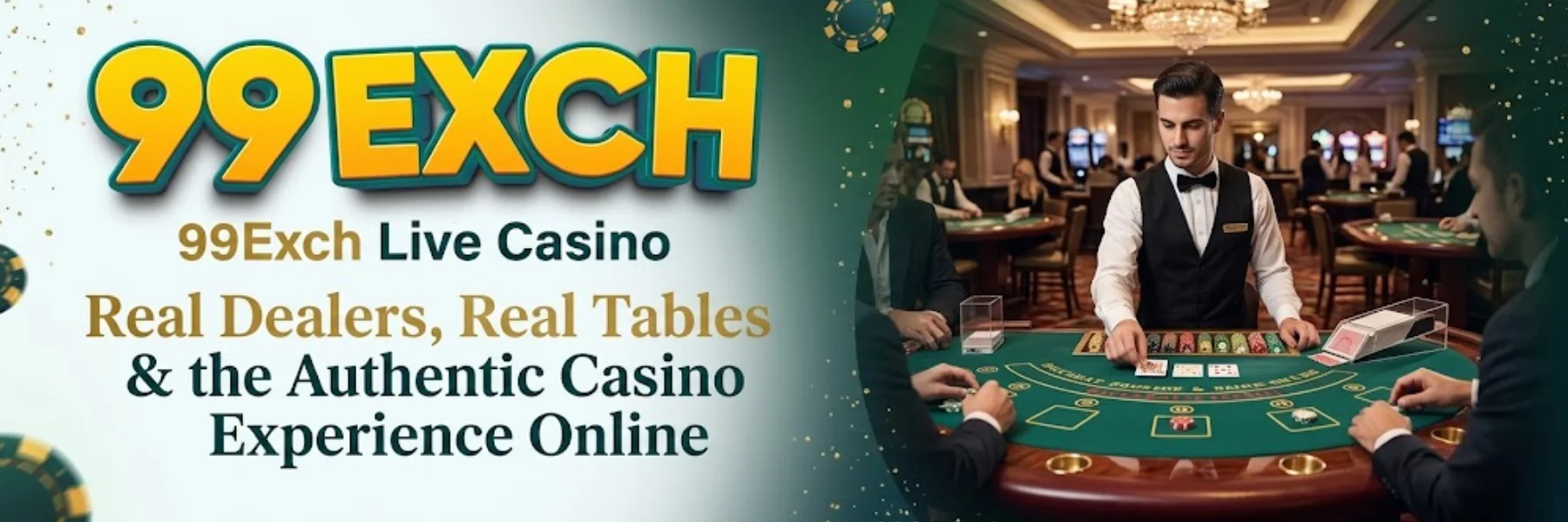 99Exch Live Casino – Real Dealers, Real Tables & the Authentic Casino Experience Online